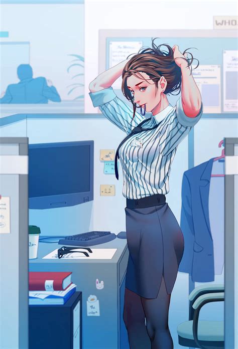 anime sex in the office